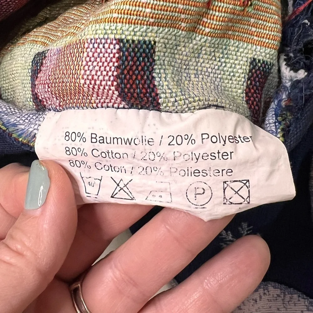 Vintage Set of 2 Snowman Embroidered Pillowcases‎ Only